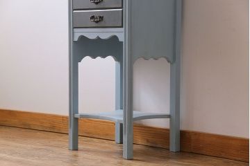 ペイント家具　イギリス製　バイカラーがおしゃれなチェスト(サイドチェスト、引き出し)