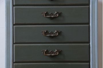 ペイント家具　イギリス製　バイカラーがおしゃれなチェスト(サイドチェスト、引き出し)