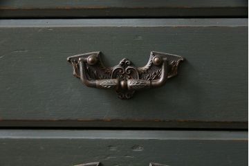 ペイント家具　イギリス製　バイカラーがおしゃれなチェスト(サイドチェスト、引き出し)