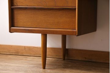 ヴィンテージ家具　ビンテージ　Austinsuite(オースティンスイート)　チーク材　サイドボードにもおすすめの両袖デスク(机、在宅ワーク、在宅用カウンターデスク、サイドチェスト)