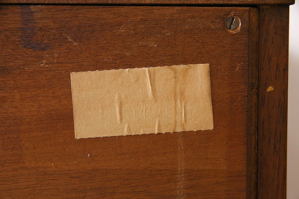 ヴィンテージ家具　ビンテージ　Austinsuite(オースティンスイート)　チーク材　サイドボードにもおすすめの両袖デスク(机、在宅ワーク、在宅用カウンターデスク、サイドチェスト)