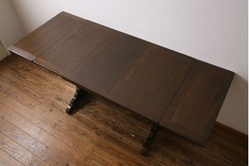 アンティーク家具　イギリス ERCOL(アーコール)　カントリースタイルにおすすめなエクステンションテーブル(拡張式テーブル)