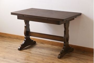 アンティーク家具　イギリス ERCOL(アーコール)　カントリースタイルにおすすめなエクステンションテーブル(拡張式テーブル)
