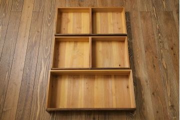 レトロ家具　昭和レトロ　小物の収納に使いやすいシンプルなチェスト(引き出し、サイドチェスト)