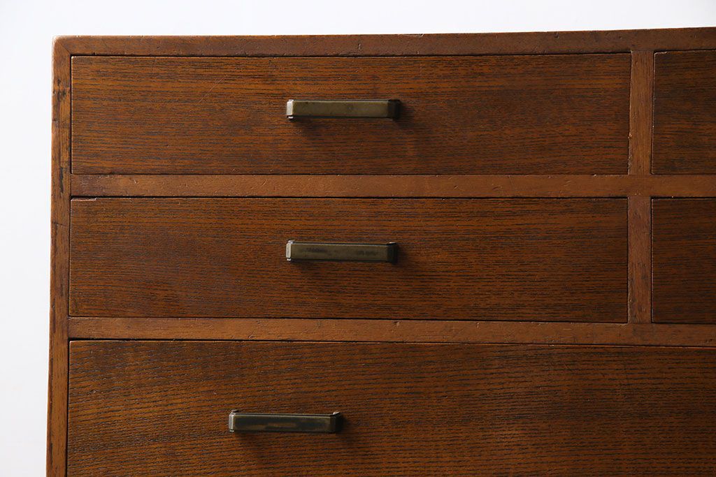 レトロ家具　昭和レトロ　小物の収納に使いやすいシンプルなチェスト(引き出し、サイドチェスト)