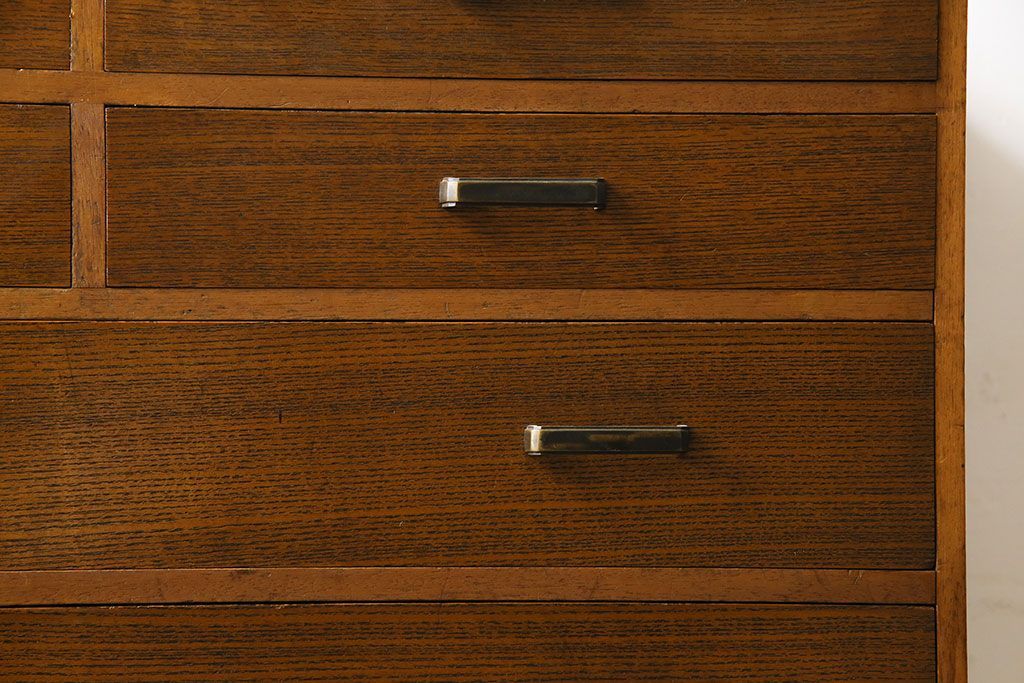 レトロ家具　昭和レトロ　小物の収納に使いやすいシンプルなチェスト(引き出し、サイドチェスト)