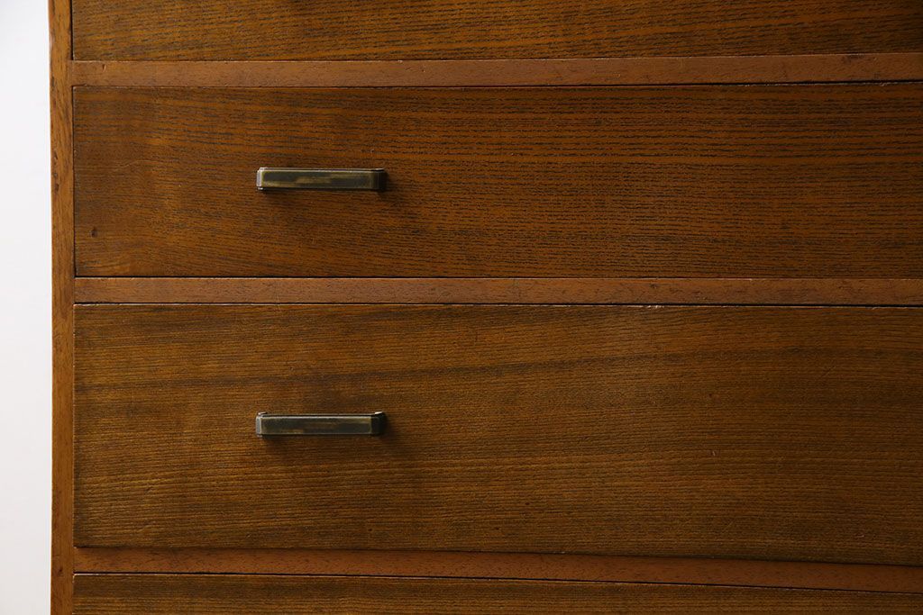 レトロ家具　昭和レトロ　小物の収納に使いやすいシンプルなチェスト(引き出し、サイドチェスト)