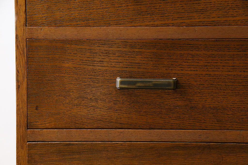 レトロ家具　昭和レトロ　小物の収納に使いやすいシンプルなチェスト(引き出し、サイドチェスト)