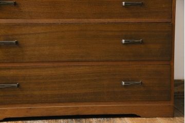 レトロ家具　昭和レトロ　小物の収納に使いやすいシンプルなチェスト(引き出し、サイドチェスト)