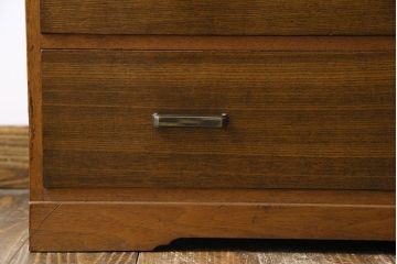レトロ家具　昭和レトロ　小物の収納に使いやすいシンプルなチェスト(引き出し、サイドチェスト)