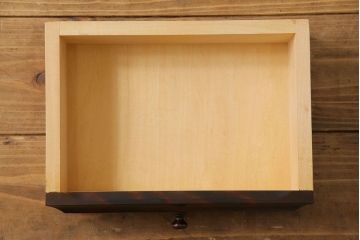 中古　北海道民芸家具　上品な雰囲気漂うライティングビューロー(デスク、在宅ワーク、在宅用収納棚)(定価約50万円)