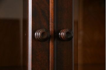 中古　北海道民芸家具　上品な雰囲気漂うライティングビューロー(デスク、在宅ワーク、在宅用収納棚)(定価約50万円)