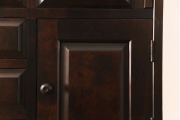 中古　北海道民芸家具　上品な雰囲気漂うライティングビューロー(デスク、在宅ワーク、在宅用収納棚)(定価約50万円)