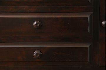 中古　北海道民芸家具　上品な雰囲気漂うライティングビューロー(デスク、在宅ワーク、在宅用収納棚)(定価約50万円)