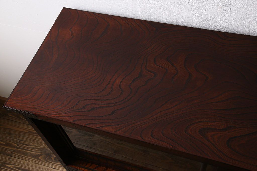 中古　岩谷堂箪笥　特注品!　手打ち金具　繊細な意匠が目を引くサイドボード(収納棚、飾り棚)