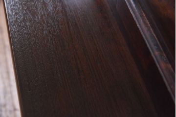 中古　松本民芸家具　レアもの!大きめの取っ手が印象的なF型食器棚(カップボード、飾り棚、収納棚)(定価約100万円)