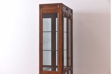 中古　DREXEL HERITAGE(ドレクセルヘリテイジ)　old continent(オールドコンチネント)　バンチングキャビネット(飾り棚、キュリオケース、ガラスショーケース)(定価約129万円)(1)