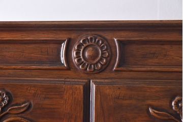 中古　DREXEL HERITAGE(ドレクセルヘリテイジ)　old continent(オールドコンチネント)　バンチングキャビネット(飾り棚、キュリオケース、ガラスショーケース)(定価約129万円)(1)
