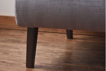 レトロ家具 昭和レトロ シンプルなデザインとシックな雰囲気のラブソファ(2人掛け、2Pソファ)