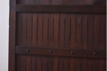 大正ロマン　和モダンな雰囲気を醸し出すガラス入り蔵戸(引き戸、建具、玄関戸)