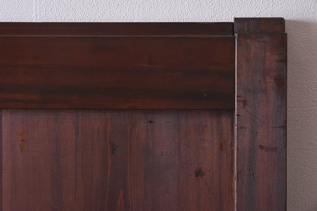 大正ロマン　和モダンな雰囲気を醸し出すガラス入り蔵戸(引き戸、建具、玄関戸)