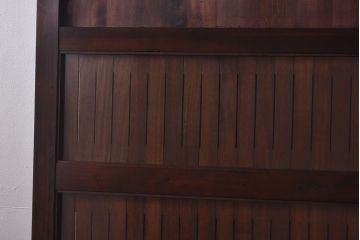 大正ロマン　和モダンな雰囲気を醸し出すガラス入り蔵戸(引き戸、建具、玄関戸)