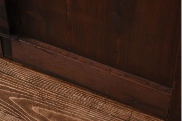 大正ロマン　和モダンな雰囲気を醸し出すガラス入り蔵戸(引き戸、建具、玄関戸)