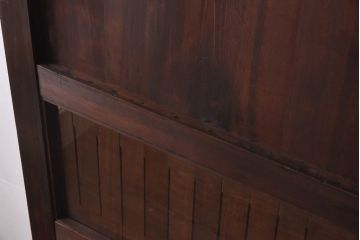 大正ロマン　和モダンな雰囲気を醸し出すガラス入り蔵戸(引き戸、建具、玄関戸)