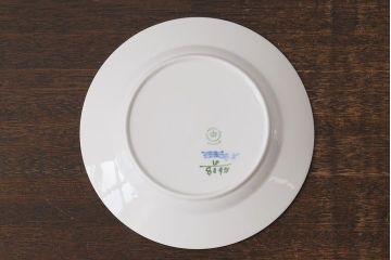 アンティーク雑貨　中古　ROYAL COPENHAGEN(ロイヤルコペンハーゲン)　ブルーフラワー　プレイン　20.5cmディーププレート(プレート、洋食器)2枚セット(2)