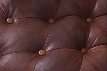 ヴィンテージ家具　フランスビンテージ　気品と渋さが漂うチェスターフィールドシングルソファ(アームチェア、一人掛け)