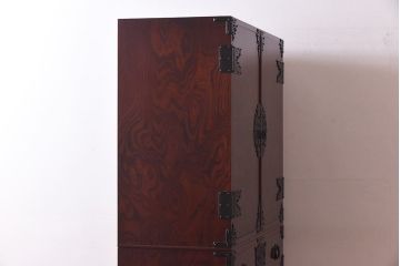 中古　岩谷堂箪笥　開き牡丹・羽牡丹　みちのくA2型衣装箪笥(和タンス、整理箪笥)