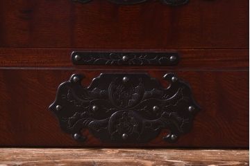 中古　岩谷堂箪笥　開き牡丹・羽牡丹　みちのくA2型衣装箪笥(和タンス、整理箪笥)