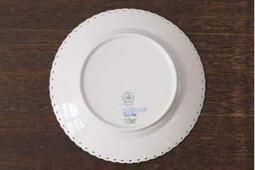 中古　ROYAL COPENHAGEN(ロイヤルコペンハーゲン)　17.5cm　ブルーフルーテッドフルレース　プレート2枚セット(洋食器)(定価約6万5千円)(3)