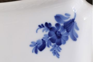 アンティーク雑貨　中古　ROYAL COPENHAGEN(ロイヤルコペンハーゲン)　ブルーフラワー　プレイン　スクエアプレート(トレイ、洋食器)(2)