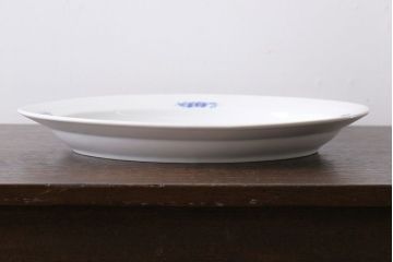 中古　ROYAL COPENHAGEN(ロイヤルコペンハーゲン)　ブルーフラワー　プレイン　オーバルプレート(洋食器)