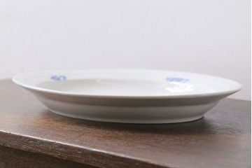中古　ROYAL COPENHAGEN(ロイヤルコペンハーゲン)　ブルーフラワー　プレイン　オーバルプレート(洋食器)