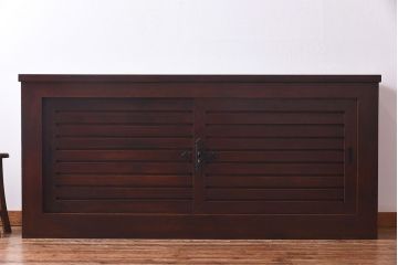 【A様ご成約分】和製アンティーク　リメイク　六尺　すっきりとした印象の収納箪笥サイドボード(水屋箪笥、和タンス、サイドチェスト)