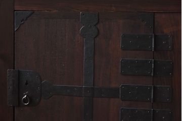 【A様ご成約分】和製アンティーク　リメイク　六尺　すっきりとした印象の収納箪笥サイドボード(水屋箪笥、和タンス、サイドチェスト)