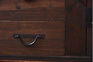 【A様ご成約分】和製アンティーク　リメイク　六尺　すっきりとした印象の収納箪笥サイドボード(水屋箪笥、和タンス、サイドチェスト)