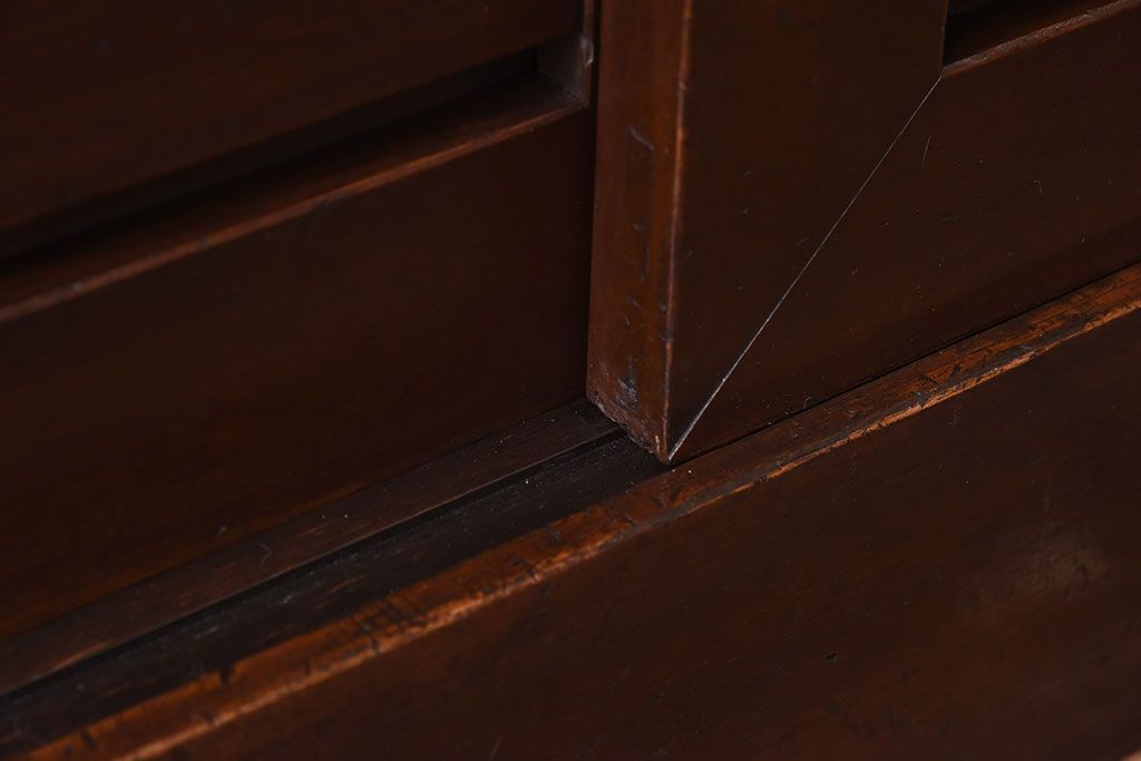 【A様ご成約分】和製アンティーク　リメイク　六尺　すっきりとした印象の収納箪笥サイドボード(水屋箪笥、和タンス、サイドチェスト)