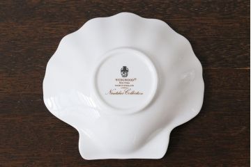 中古　イギリス Wedgwood(ウェッジウッド)　NAUTILUS(ノーチラス)　シェルプレート2枚セット(洋食器)(1)