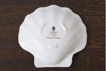 中古　イギリス Wedgwood(ウェッジウッド)　NAUTILUS(ノーチラス)　シェルプレート2枚セット(洋食器)(2)