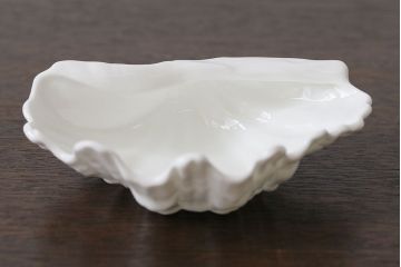 アンティーク雑貨　中古　イギリス Wedgwood(ウェッジウッド)　NAUTILUS(ノーチラス)　シェル型　ナッツディッシュ3枚セット(プレート)