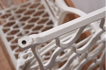 アンティーク家具　ペイント　ナチュラルな空間にもぴったりのおしゃれなシンガーミシンの鉄脚(ミシン脚)(1)