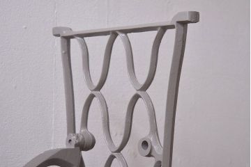 アンティーク家具　ペイント　ナチュラルな空間にもぴったりのおしゃれなミシンの鉄脚(ミシン脚)(2)