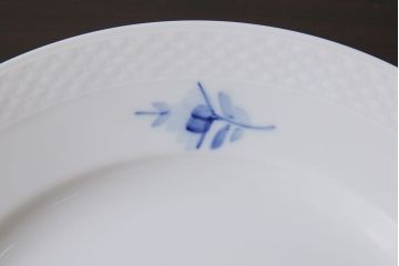 中古　ROYAL COPENHAGEN(ロイヤルコペンハーゲン)　ブルーフラワー　プレイン　25.5cmプレート2枚セット(大皿)(1)