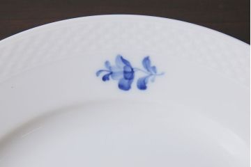 中古　ROYAL COPENHAGEN(ロイヤルコペンハーゲン)　ブルーフラワー　プレイン　25.5cmプレート2枚セット(大皿)(2)