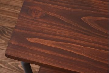 ペイント家具　ダークトーンが格好いい伸縮式リメイクサイドワゴン(トロリー、サイドデスク)