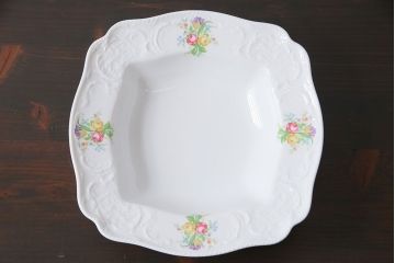 Rosenthal(ローゼンタール)　クラシックローズシリーズ　スクエアディッシュ(プレート、ボウル)
