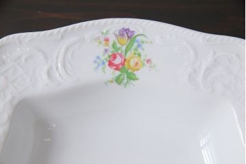 Rosenthal(ローゼンタール)　クラシックローズシリーズ　スクエアディッシュ(プレート、ボウル)